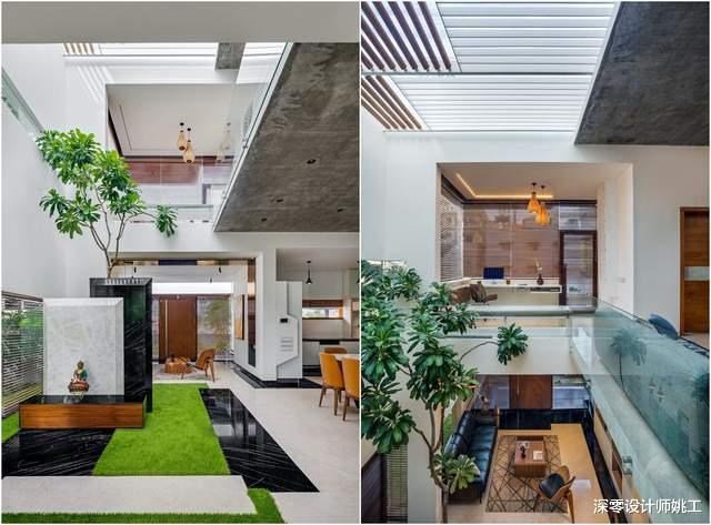 深零设计师姚工|有钱谁不想住豪宅，独栋成户，一进门就是院子，错层入室档次十足