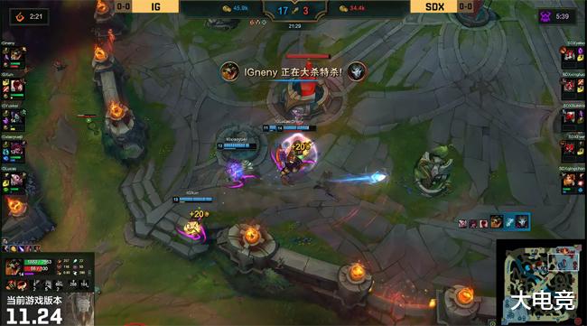 sdx|LOL-德杯:XUN盲僧gank三路节奏完美,iG摧枯拉朽轻取SDX