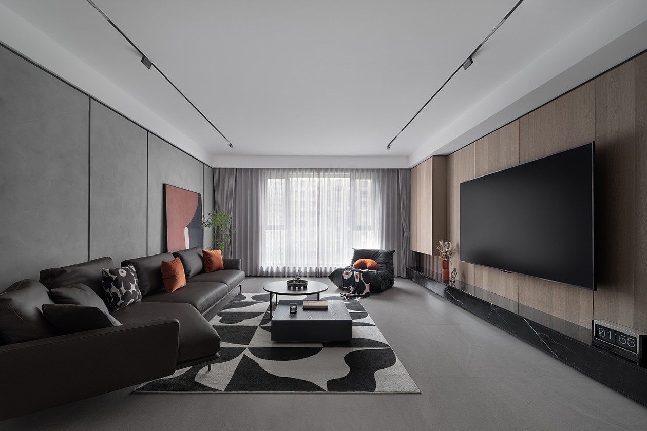 【鲁班装饰】招商雍和府98m2现代简约风格 简洁明快