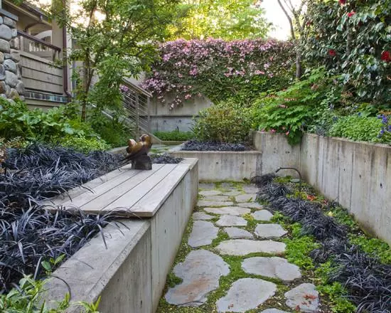 花园挡土墙,这样做太美了。