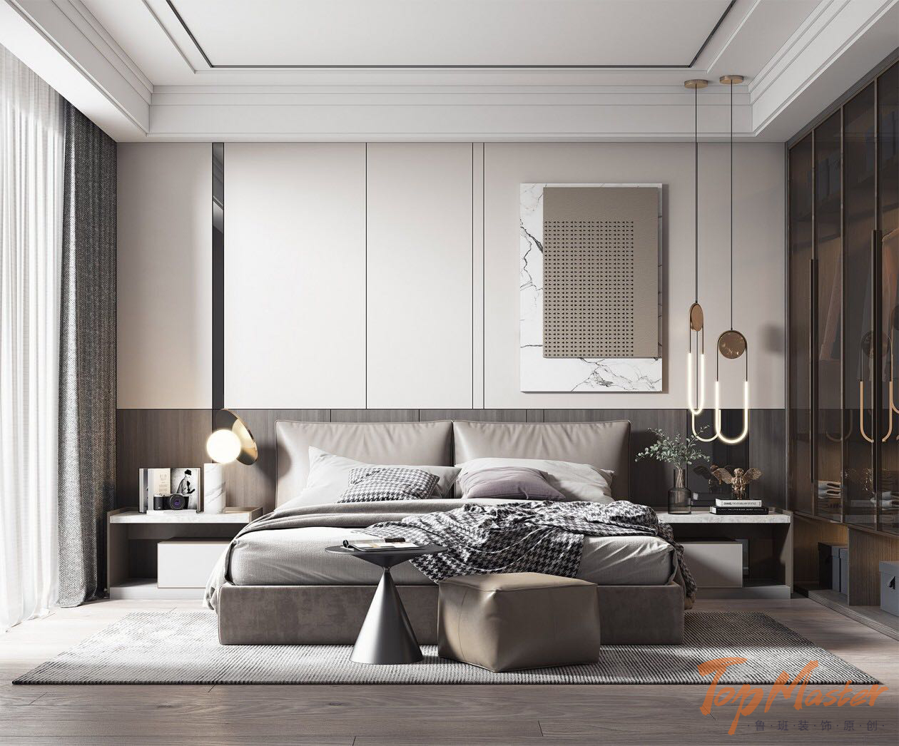 【鲁班装饰】吾悦首府120m2轻奢风格 享受舒适