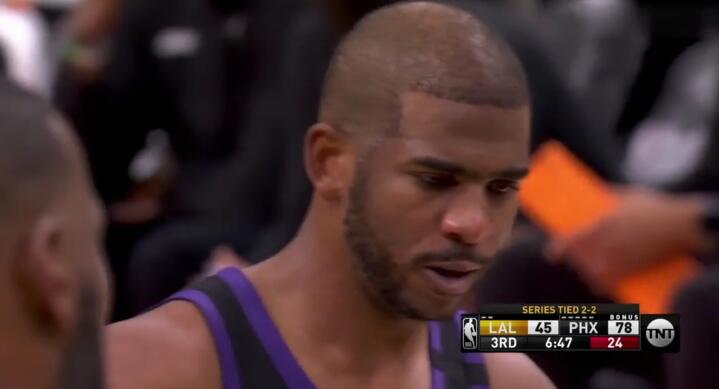 保罗|保罗受伤退场!强忍眼泪完成罚球,太阳主帅一脸哀伤,球迷快哭了