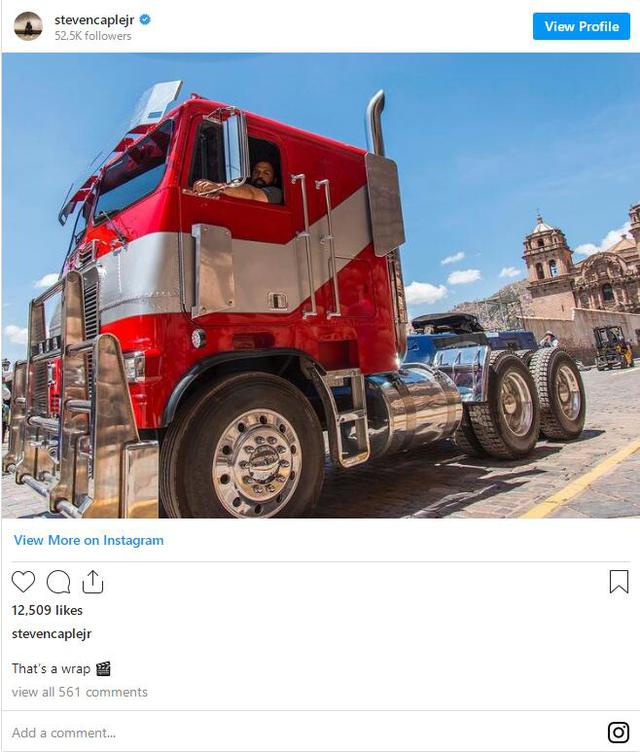 IMAX|《变形金刚7》顺利杀青!传统配色版擎天柱亮相