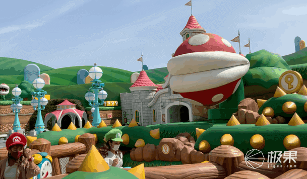 极果网 「超级任天堂世界」开园了！真人打砖块吃金币，还能跟马里奥飙车