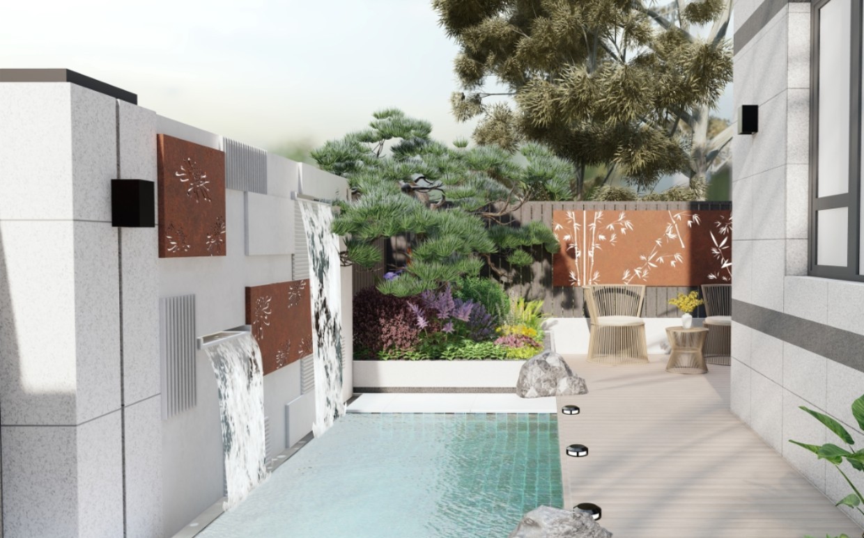 |100㎡时尚简约小院设计,这样的庭院风格适合都市人,你爱了吗?