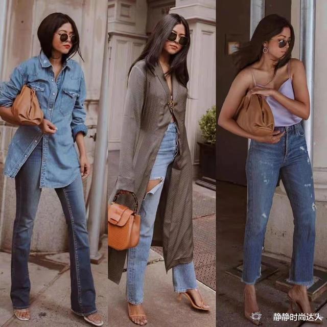 静静时尚达人|衣柜里面的经典百搭牛仔裤，夏天这样穿更时髦，更有女人味