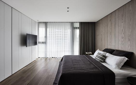 |现在不流行床头柜了,直接在床头打排柜子,向外延伸能多做个书桌