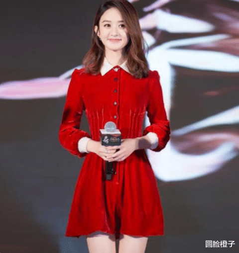 李沁|这还是我认识的赵丽颖吗？一袭红裙大秀好身材，挽起头发优雅艳丽