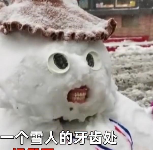 于时为伴 职业病！牙医堆雪人镶假牙逗笑网友，牙医：不放总感觉没灵魂