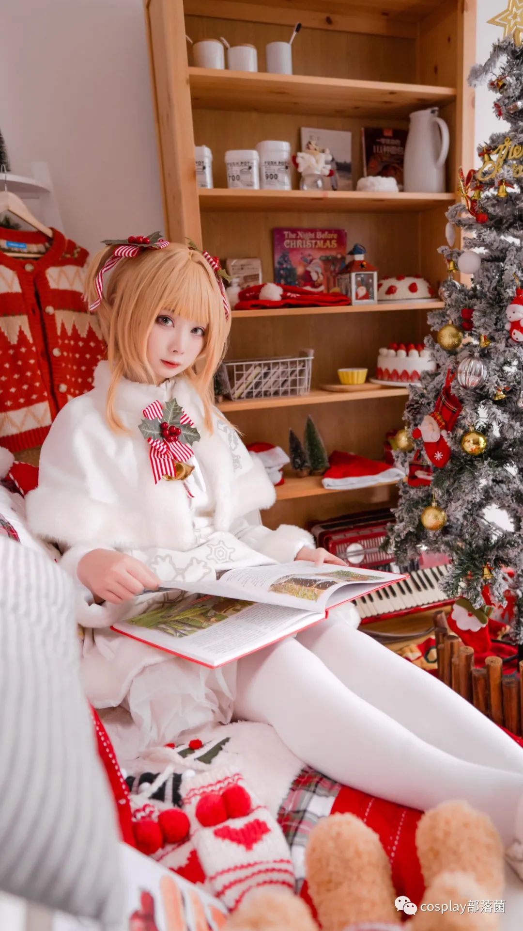 百變小櫻|cos：魔卡少女櫻-圣誕小櫻cos正片