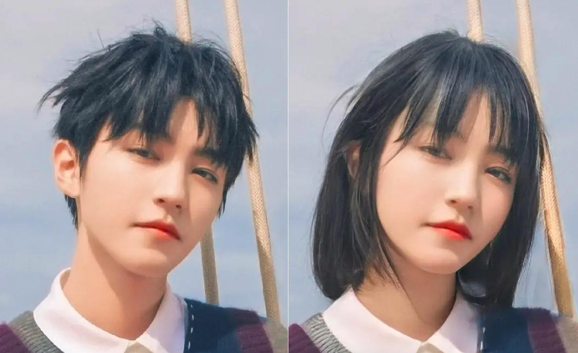 龚俊|男明星性转图来了，龚俊直接变周也，蔡徐坤眉毛再细点就成景甜了