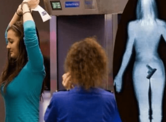 女孩 过安检真会暴露女孩隐私吗？看到屏幕显示内容后，网友都笑了