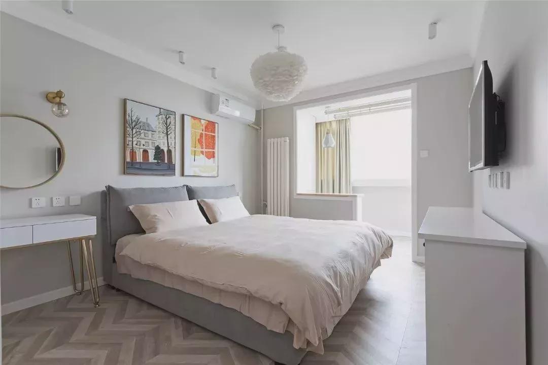 |63㎡小户型2室2厅简约北欧风，儿童房还能这样设计！