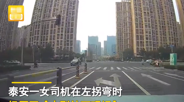 悦姐ya|山东一女司机左转拐到逆行道，直呼路太宽，男司机：这事我也做过