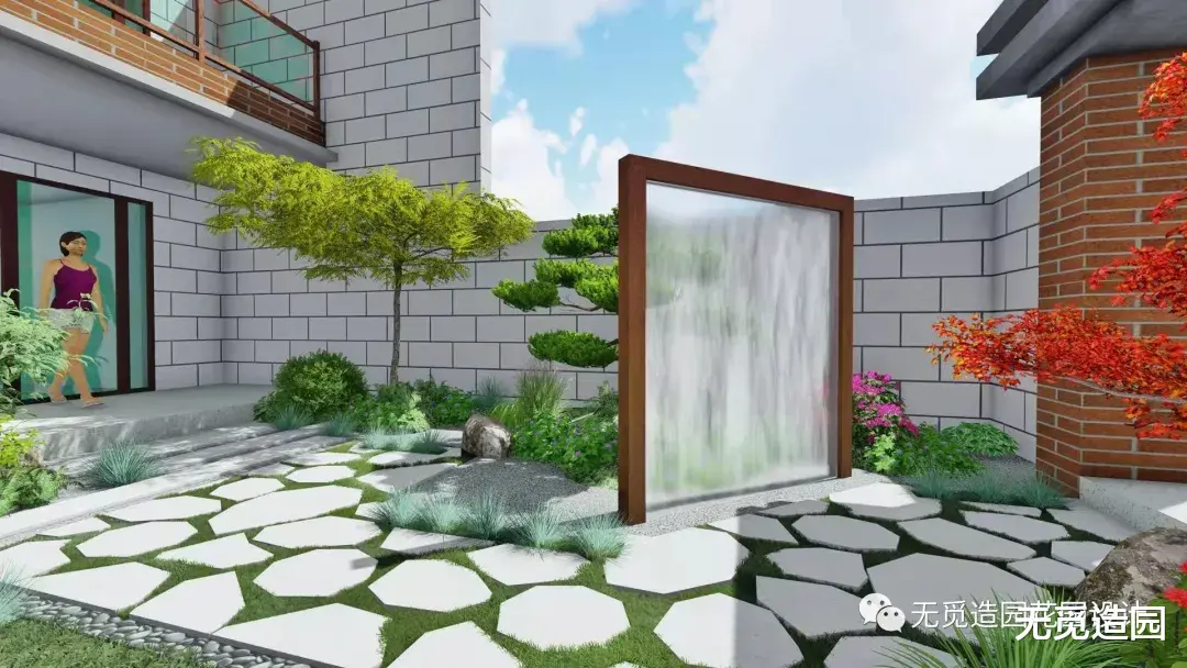 无觅造园：易打理62平简约花园怎么设计呢？