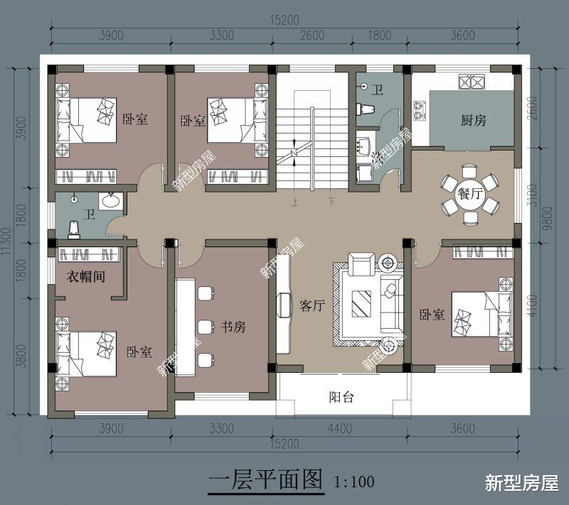 |2021年回农村建房，分享4套带架空层的图纸，再也不用怕发大水了