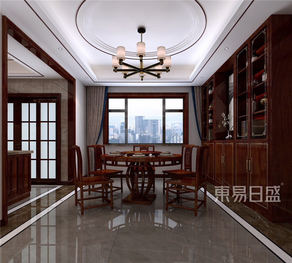 东易日盛石家庄 236㎡有韵味的中式家，处处充满着品位
