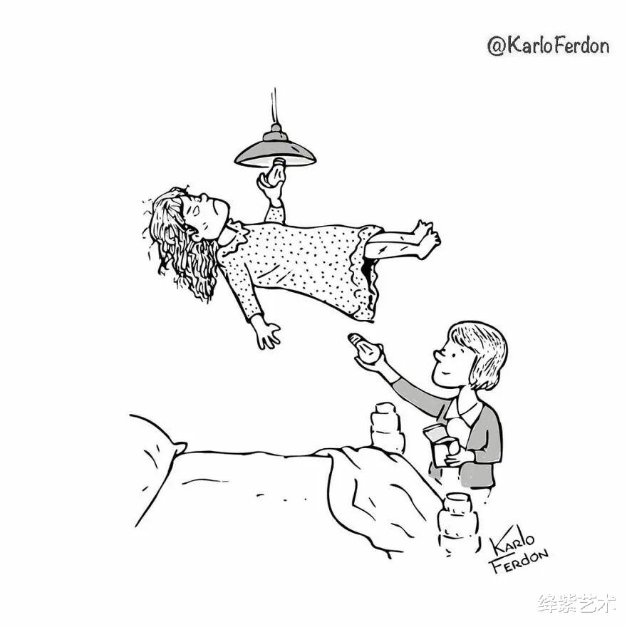 漫画家|20幅幽默的漫画，简单又好笑，看完压力一下就释放出来了