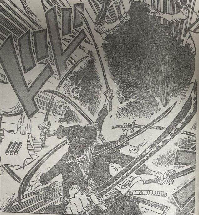 索隆|海贼王1010话：索隆使出九刀流，用了全力，得到凯多称赞