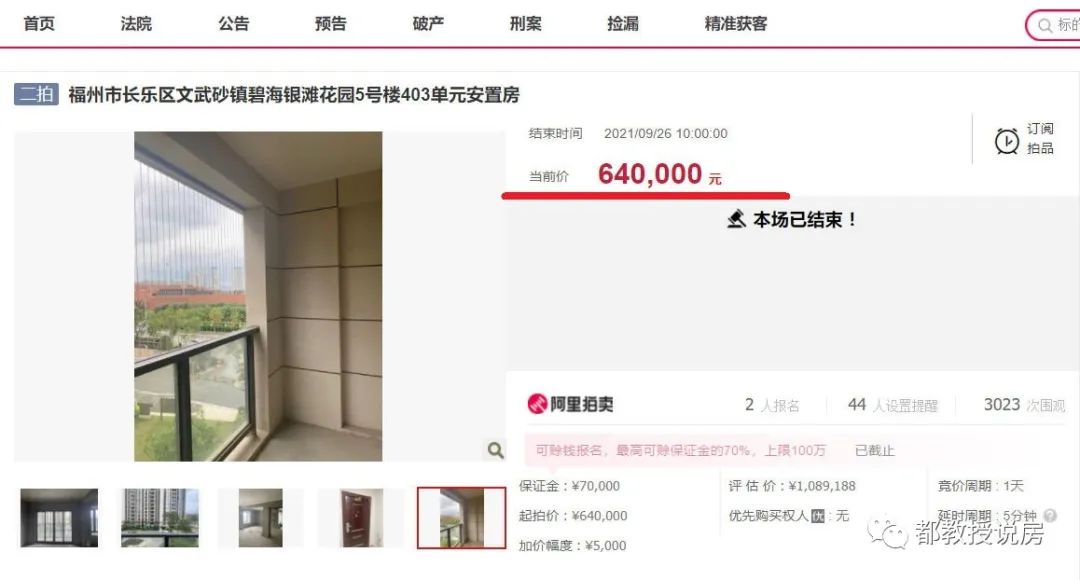 福州|福州滨海新城楼市现状分析：法拍单价不过万，降价引人未来可期