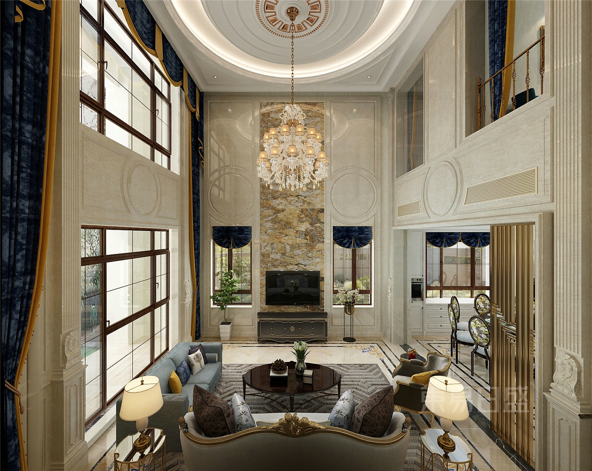 西山林语480平美式别墅大宅,典雅有格调的品位生活