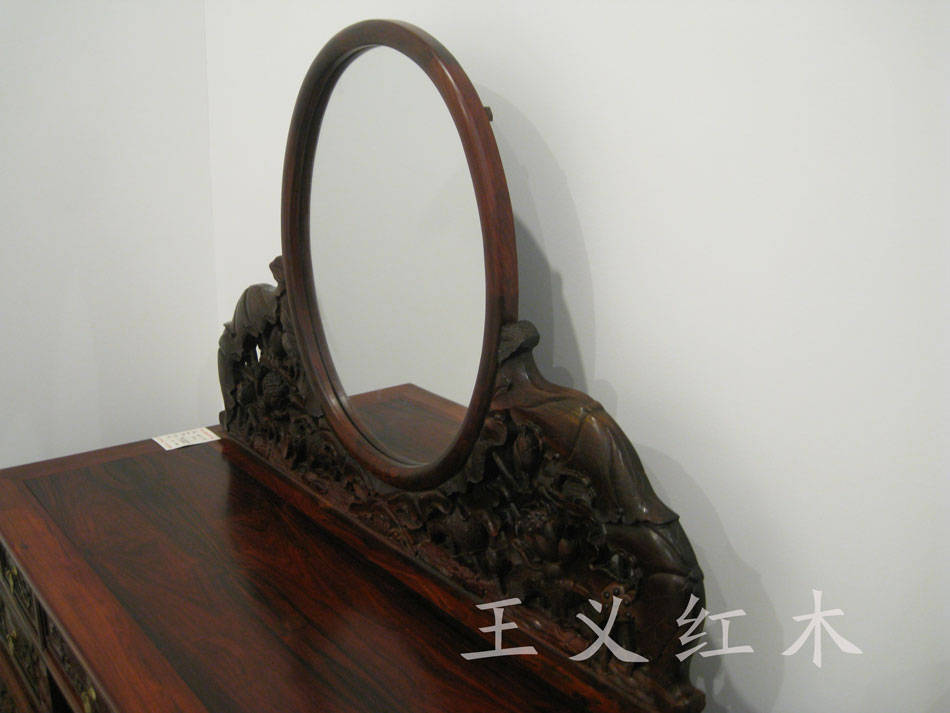 |大红酸枝红木家具梳妆台，记录年华时光