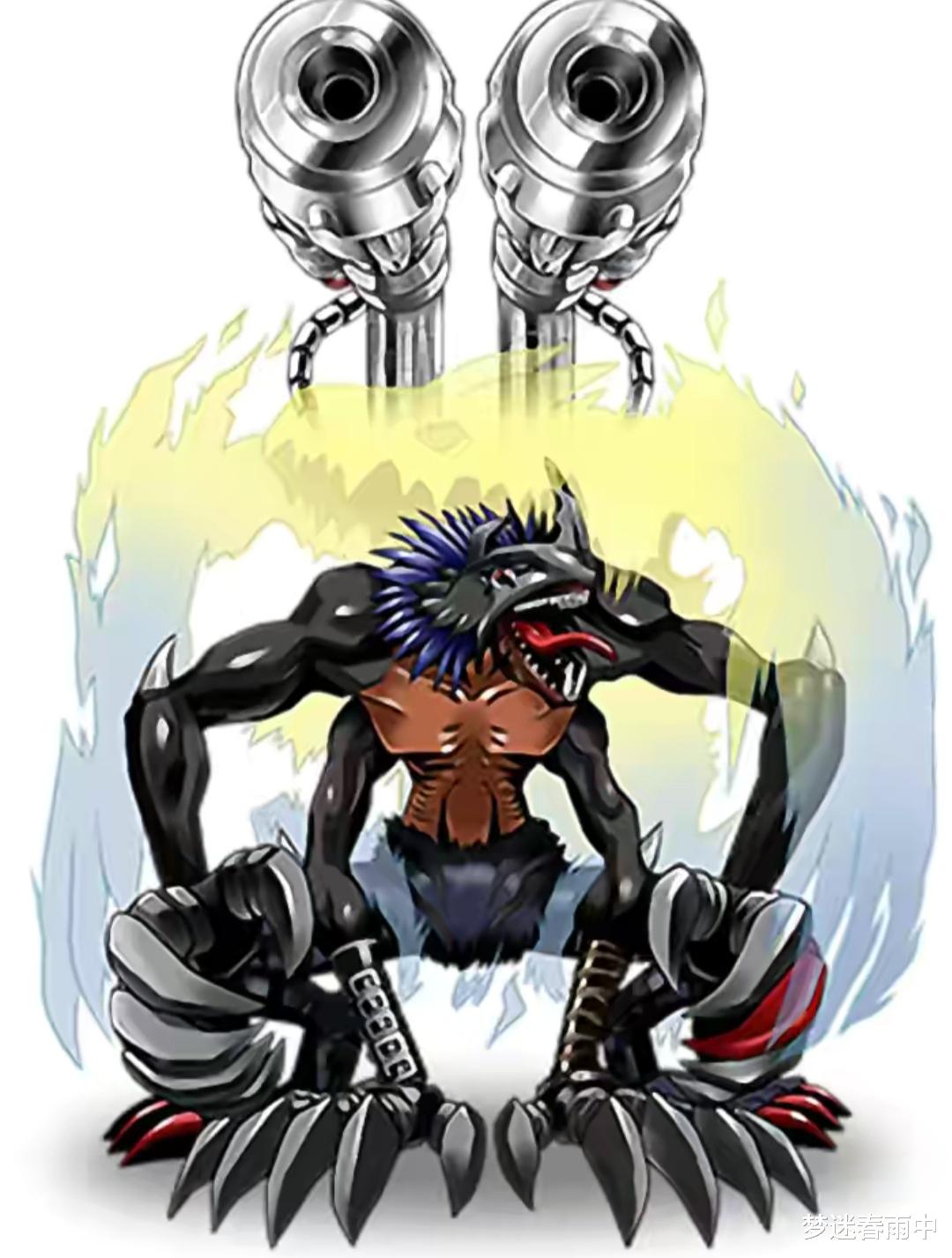 数码宝贝|数码宝贝：拥有三个脑袋，再进化是黑暗四大天王，曾力压皇骑