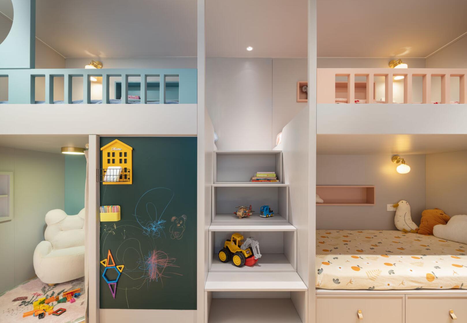 小拾谈装修 她家称为“神设计”都不为过!55㎡,住6口人,还有超多储物