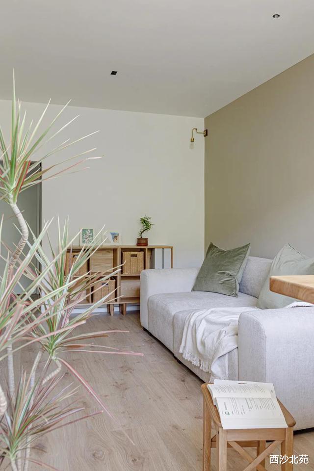 |适的MUJI风,以简约为主,45㎡的小屋满满的智慧