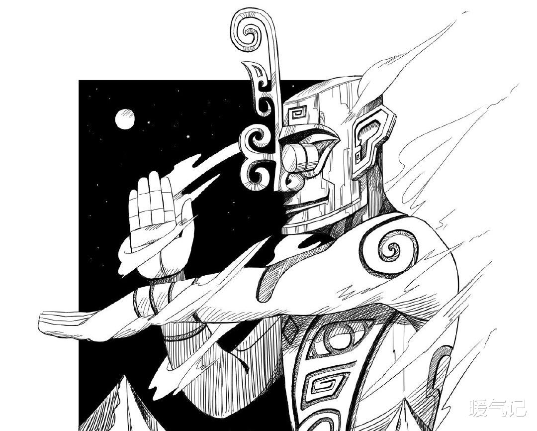 三星堆|三星堆出土了奥特曼？青铜人像成奥特曼始祖，三星堆成光之国