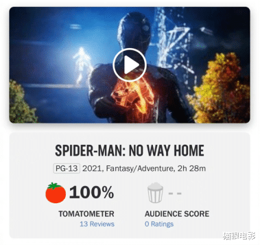 烂番茄|蜘蛛侠3口碑出炉！烂番茄连续13个好评，外媒：最黑暗的蜘蛛侠