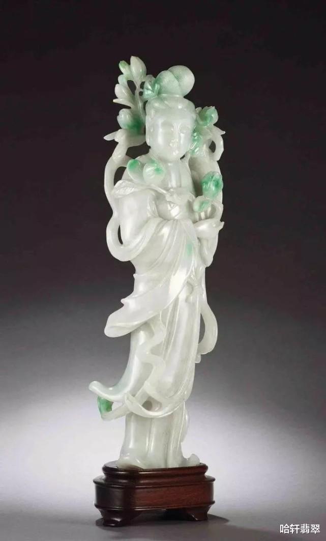 古钱|【哈轩翡翠】来聊聊传说典故麻姑献寿——翡翠雕刻