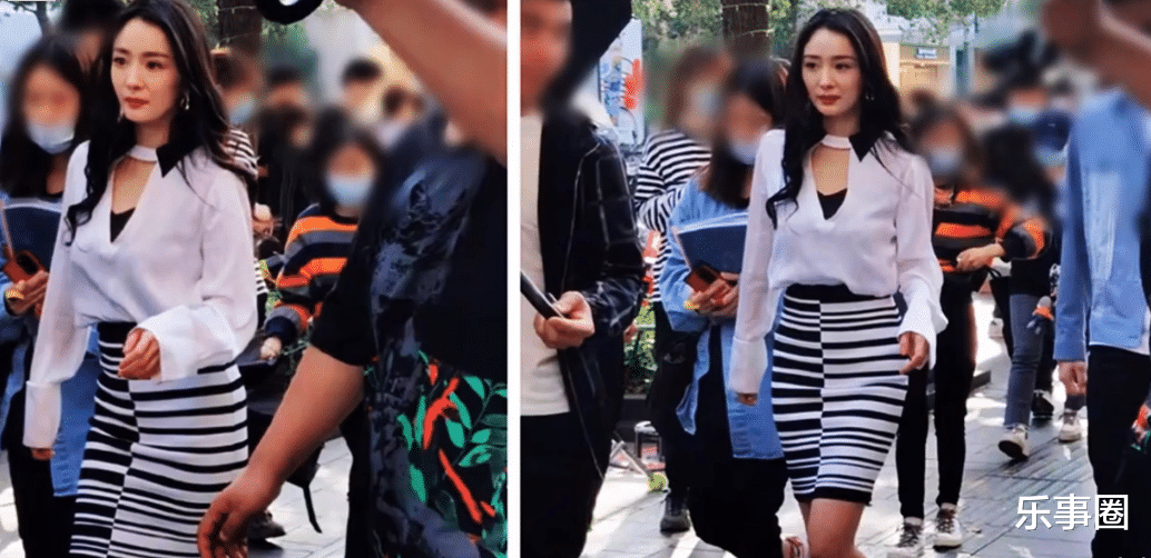 杨幂|街拍下杨幂生图流出，脱离了精修和美颜的她，真实颜值令人吃惊