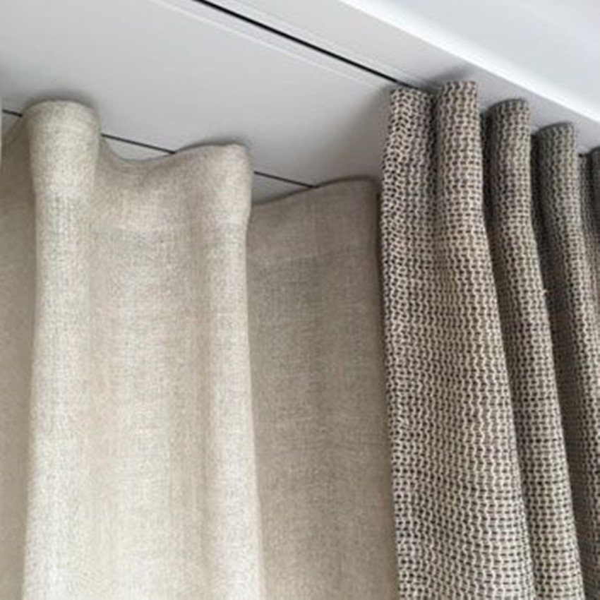 早知道我也把窗帘轨道嵌入天花板,极简隐形,再看30年都不过时