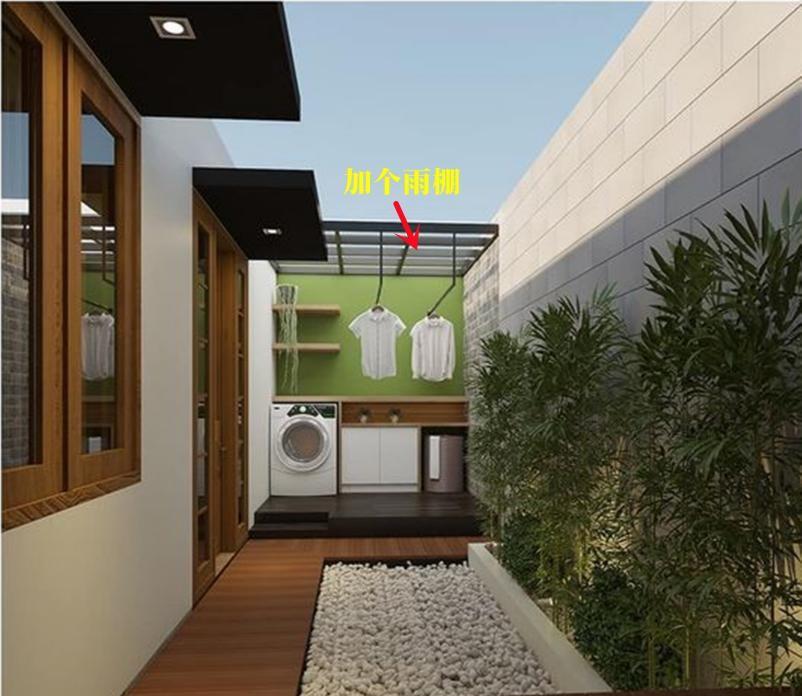 家里有院子别浪费,打造户外洗衣房,洗衣,晒衣那叫一个方便!
