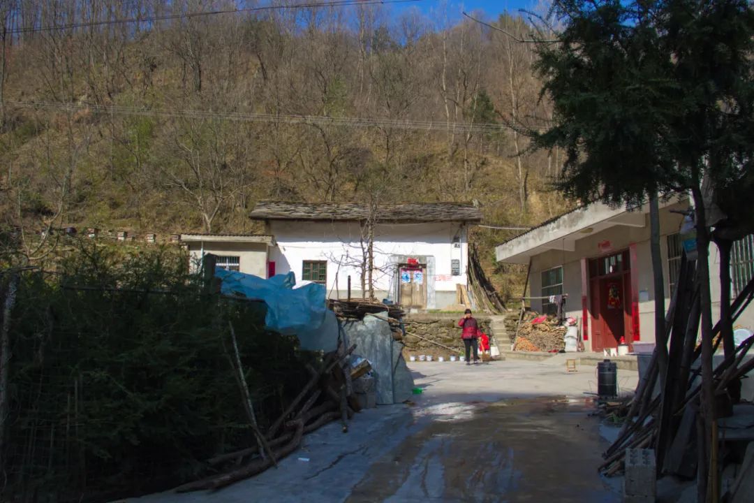 秦岭 景色平淡的秦岭小山沟，爬到高处拍了张全景，没想到竟还有了新发现