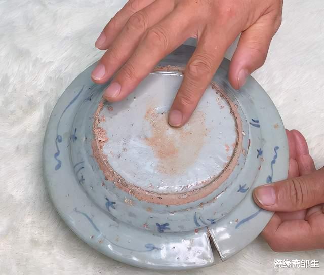 |明代瓷器！青花折腰寿字盘，老瓷器都有什么特征？