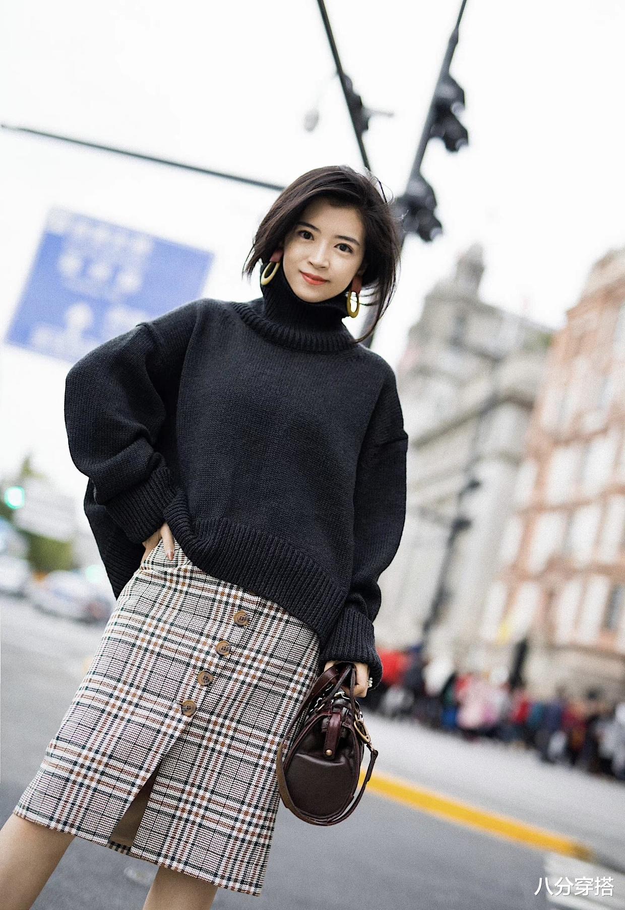 八分穿搭 这些才是“毛衣”的高级穿法,保暖时髦又温柔,普通人也能驾驭