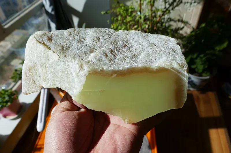 黄口|和田玉籽料没了皮，神仙也不识呀