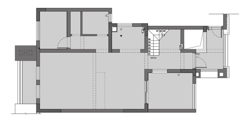 163㎡简约跃层,时尚黑白灰+暖心跳色,既稳重又温馨