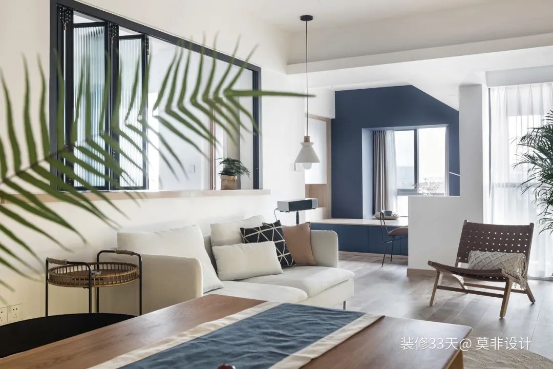 装修设计:开放书房,折叠窗,一个人住随便装