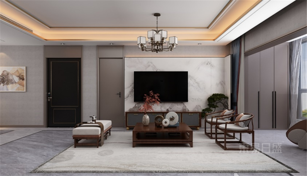 152㎡新中式风格,尽享安闲之美