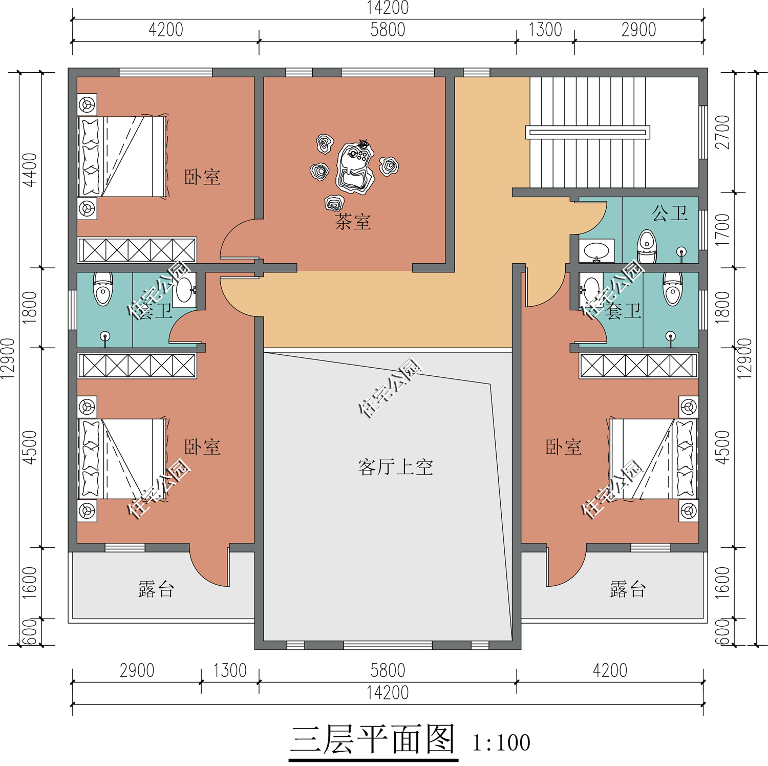 |农村4层别墅就是这么高大上，10间卧室爽到爆，这样的设计超气派
