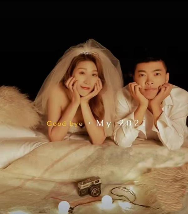 浙江女排|29岁女排主攻晒出婚纱照，丈夫为轮滑名将，曾是浙江女排后排支柱