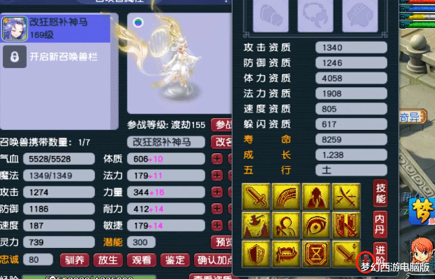 华山|梦幻西游:漂亮又能打!15技能全红力劈执音再补浮云神马