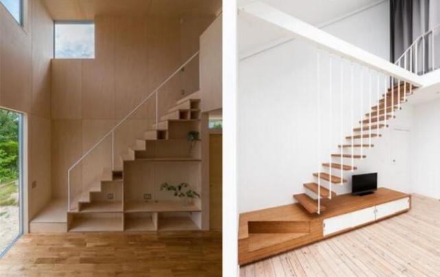 |楼梯也设计得这么有创意，悬挂在天花板上，强迫症看了直呼受不了