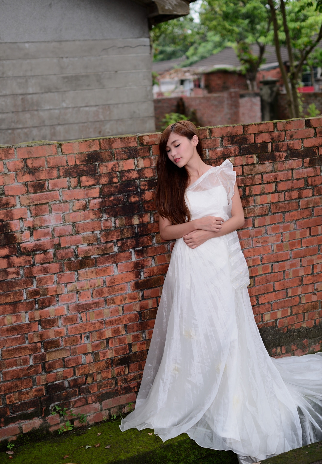 风起洛阳|美女穿白纱室外试镜-宛如仙女下凡