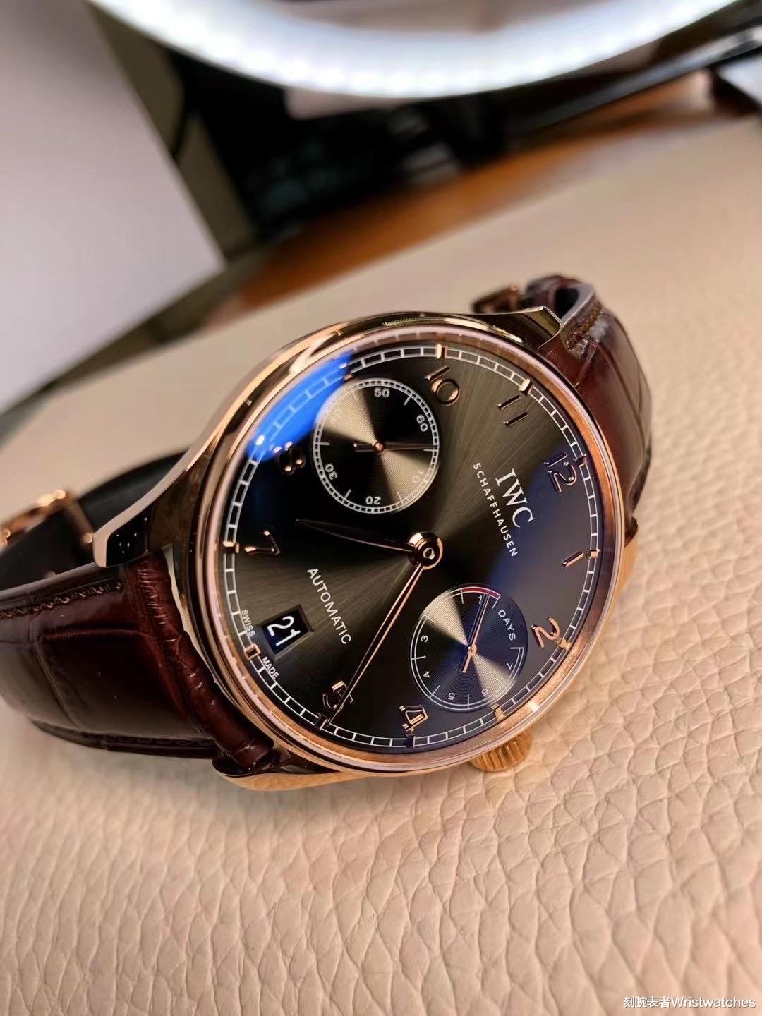 刻腕表者Wristwatches ZF厂万国葡七V5版本玫瑰金灰面复刻表做工怎么样？