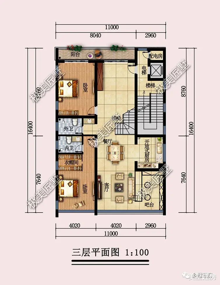 农村四层自建房这样设计,超实用美观,喜欢快收藏