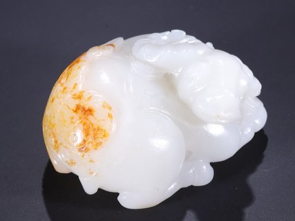 和田玉籽料|和田玉籽料招财貔貅摆件